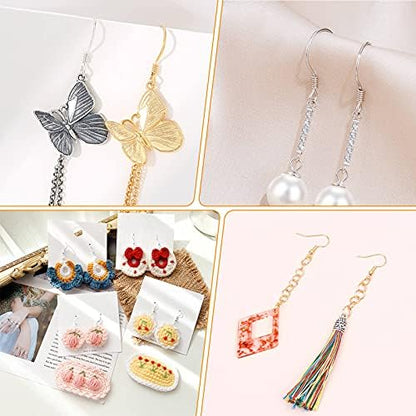 Hypoallergenic Earring Making Kit, modacraft 2000Pcs Earring Making Supplies Kit with Hypoallergenic Hooks, Earring Findings, Backs, Pins Jump Rings for Jewelry Making Supplies - Image 2