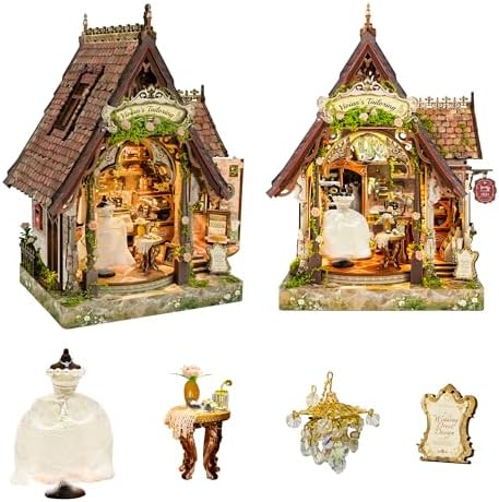 Book Nook Kit DIY Miniature House 3D Wooden Puzzle - Dream Dress Studio - Image 7