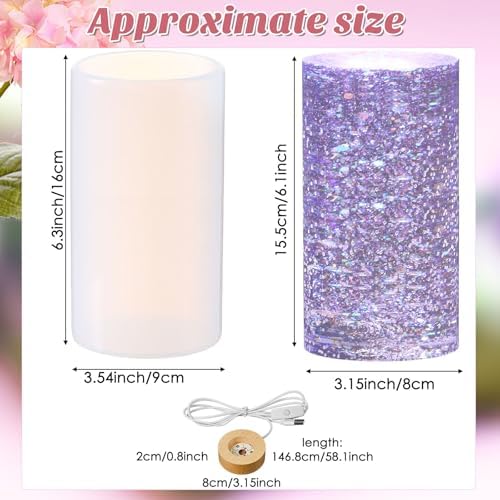 Honoson Light Resin Mold Set, USB Base, 3.54 x 6.3 Inches - Image 2