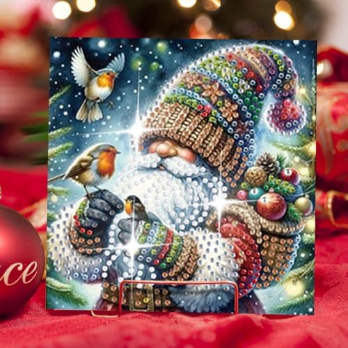 Diamond Art Greeting Cards Kit,Diamond Art Cards Special Shaped Diamond Painting Greeting Card Arts Crafts for Christmas Birthday Thanksgiving Day Holiday(B) (Style C) - Image 5