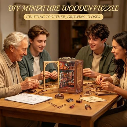 CRIOLPO Book Nook Kits for Adults DIY Miniature Dollhouse Kit for Adults - Image 3