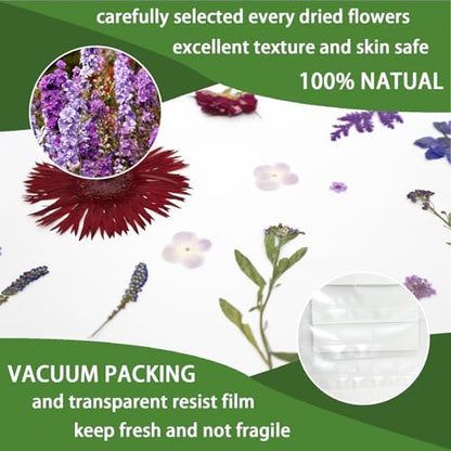 17 Types 30PCS Real Dried Pressed Flowers Bulk Dried Flower for Crafts, Packed DIY Natural Dried Pressed Flowers for Resin Mold Scrapbooking DIY - Image 3