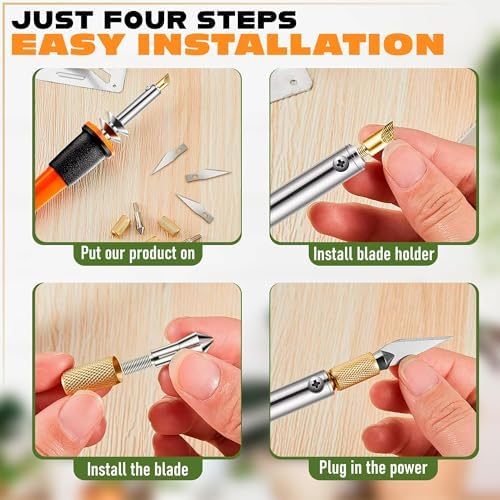 30W Electric Hot Knife Cutting Tool- Plastic Cutter Tool, 10 Blades - Image 5
