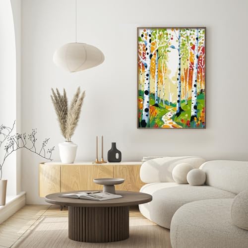 Paint by Numbers Kit for Adults Beginner & Kids Age 8-12 with Wooden Frame, Easy Adult Paint by Number Kits on Canvas, DIY Acrylic Watercolor Oil Paint by Number for Adults for Home Decor 8x12 Inch - Image 7