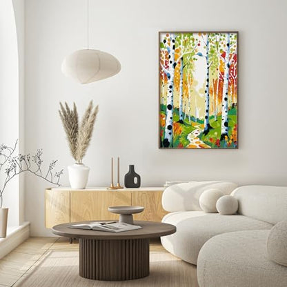 Paint by Numbers Kit for Adults Beginner & Kids Age 8-12 with Wooden Frame, Easy Adult Paint by Number Kits on Canvas, DIY Acrylic Watercolor Oil Paint by Number for Adults for Home Decor 8x12 Inch - Image 7
