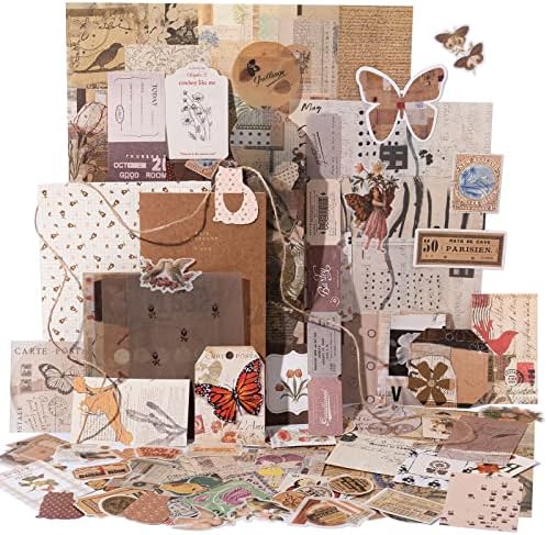 YagCu Aesthetic Journaling Supplies Kit, Bullet Journals Set Junk Journal, Vintage Scrapbooking Stationary, Arts Craft Scrapbook kit, Large Collection for Women Adults Beginners by YagCu