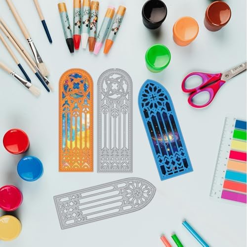 Retro Glamorous Gothic Windows Cutting Dies Making Die Cut Carbon Steel Die Cuts Stencils Blessing Card Scrapbooking Embossing Template Dies for Birthday Greeting Card Album Decor - Image 4