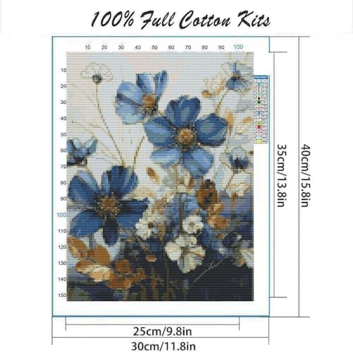 DYAIANGMU 4 Pack Stamped Cross Stitch Kit for Adults 15.7x11.8 inches - Image 2