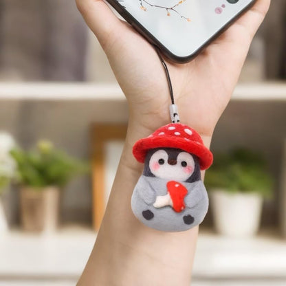 6-Piece Needle Felting Kitl, Penguin-Themed Wool Felting Starter Set (Beginner-Friendly) with Instructions, Foam Mat & Felting Supplies,DIY Craft Animal Home Decor Tutorial (Cute Penguins) - Image 6