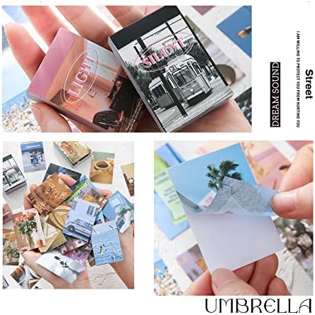6 Sets 300 Pcs Washi Stickers Book for Journaling, Daily Scenery Life Stuff Travel Sricker Vintage Aesthetic Fashion Scrapbook Stickers Set for Bullet Journal Art Diary Craft Gifts Planner Notebook - Image 4