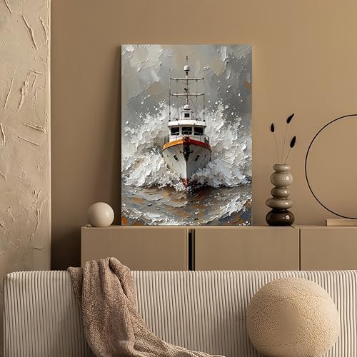 GXGLLPZBY Ship Painting by Numbers Kit for Adults Beginner,15.7X19.7 Inch - Image 2
