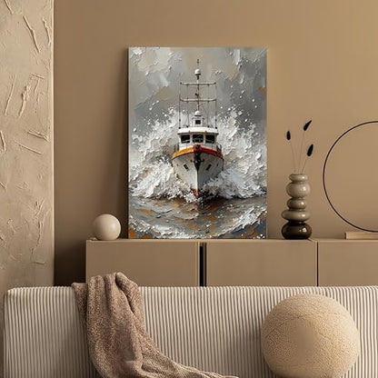 GXGLLPZBY Ship Painting by Numbers Kit for Adults Beginner,15.7X19.7 Inch - Image 2