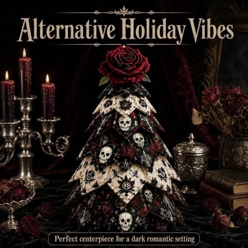 Quilted Christmas Tree Kit – Pre-Cut Fabric & Foam Cone DIY Tabletop Decoration with Tree Topper, No-Sew Holiday Craft Kit for Adults & Kids, Christmas Tree Decorations for Home, Party & Gifts (set5) - Image 4