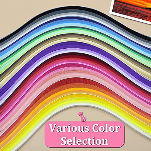 Zorfeter Multi-Color Quilling Paper Strips Kits, 5mm Width, 15" Length - Image 2