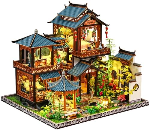 Spilay DIY Miniature House Kit for Adults, Miniature Dollhouse Kit by SpilayDIYDollhouseMiniature