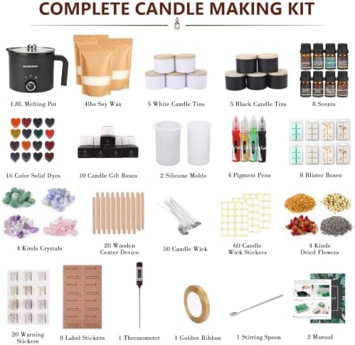 BISWYLBLJ Candle Making Kit,Soy Candle Making Supplies for Adults Beginner - Image 2