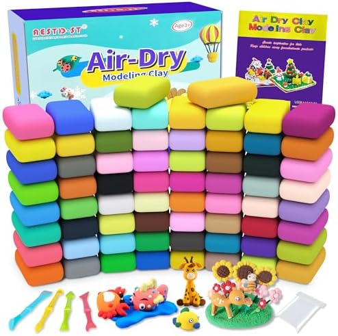 Aestd-ST Air Dry Clay 66 Colors, Modeling Clay for Kids, DIY Magic Clay by Aestd-STqualityclay