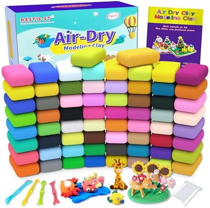 Aestd-ST Air Dry Clay 66 Colors, Modeling Clay for Kids, DIY Magic Clay by Aestd-STqualityclay