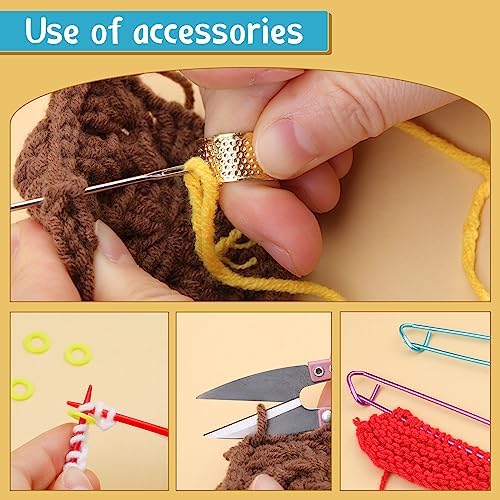 IMZAY 110 Pcs Crochet Hooks Set 0.6–6.5mm Crochet Needles for Yarn - Image 6
