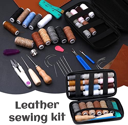 BUTUZE Upholstery Repair Kit, Leather Sewing Kit, Sewing Waxed Thread - Image 3