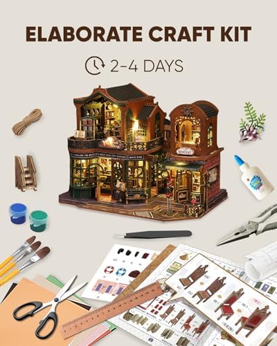 DIY Miniature House Kit Book Nook Kit for Adults to Build Mini Magic House - Image 2
