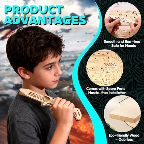 3D Wooden Puzzles for Adults – 6 Knife-Shaped Puzzles with 266 Pieces - Image 4