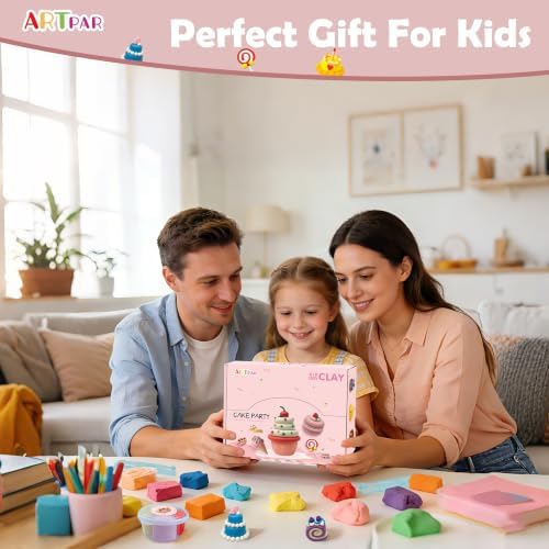ARTPAR Air Dry Clay Kit,12 Desserts Modeling Magic Clay for Kids Craft Kit - Image 6
