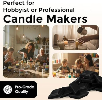 Black Candle Dye Chips, Soy & Paraffin Candle Making, 50 Pack - Image 7