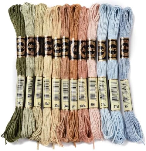 12 Skeins Gradient Embroidery Floss String for Bracelets DIY by CABODYALS