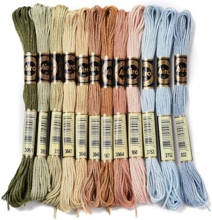 12 Skeins Gradient Embroidery Floss String for Bracelets DIY by CABODYALS