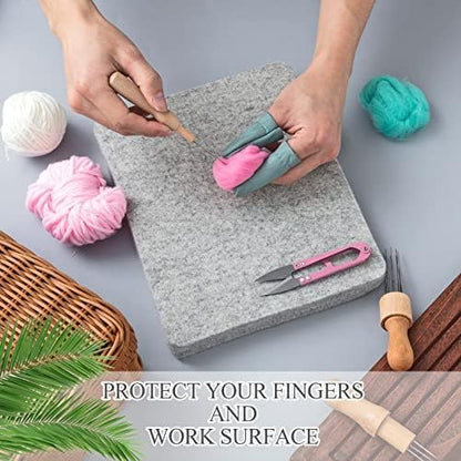 Irenare 148 Pcs Needle Felting Kit, 8x10 Mat Needles Tool Set - Image 5