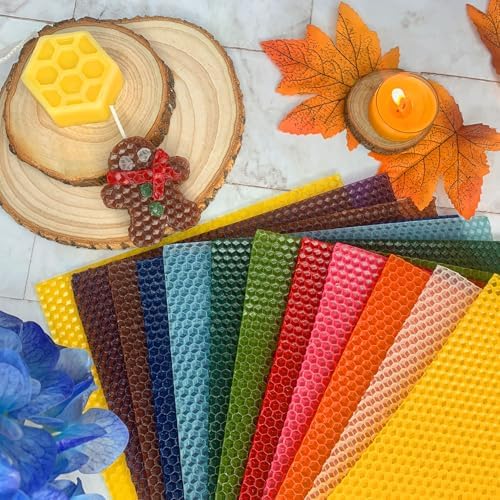 Lacaser Beeswax Sheets for Candle Making, Full Candle Making 50 Pcs Kit - Image 5