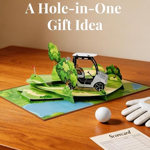 iGifts And Cards Golf Cart Beautiful Journey Retirement 3D Pop-Up Card 6x8 - Image 6