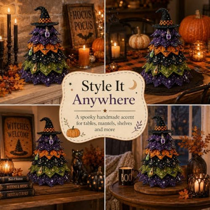 2026 New Christmas & Halloween DIY Quilted Fabric Tree Kit, 3D Layered Sewing Craft Set for Beginners, Christmas Tree Quilt Kit, Handmade Tabletop Holiday Decor, Gift for Craft Lover - Image 6