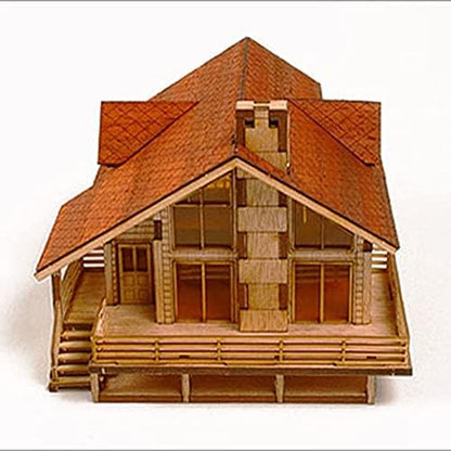 Desktop Wooden Model Kit Garden House A with a Large Deck by YOUNGMODELER by Young Modeler - Image 2