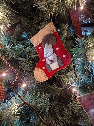 Generic, Christmas Critters Felt Ornament Kit | DIY Wool Stocking Applique from Rachel's of Greenfield, 0919 - Image 3