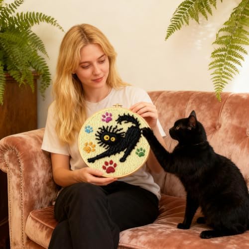 INFUNLY Punch Needle Embroidery Starter Kit for Beginner DIY Craft - Image 7