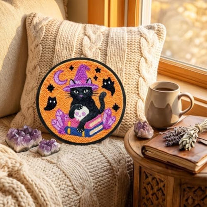 BEUNITONE Halloween Theme Punch Needle Embroidery Kit Adult Beginner - Image 5
