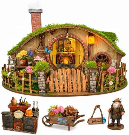 Spilay DIY Miniature House Kit for Adults, Miniature Dollhouse Kit by SpilayDIYDollhouseMiniature