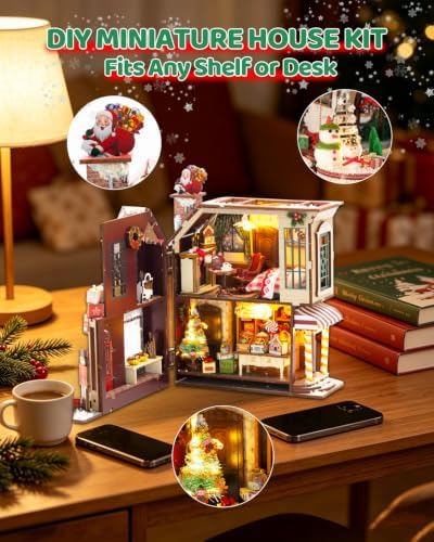 OZJAY Miniature House Kit for Adults, Mini House Kit with LED - Image 4