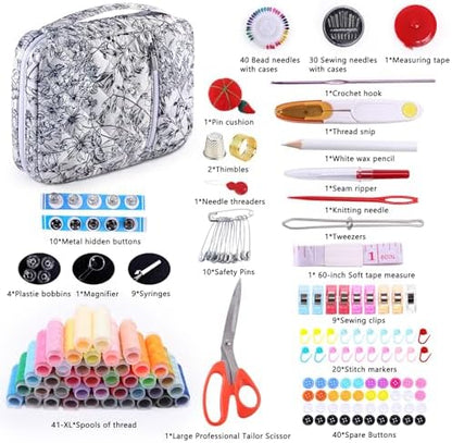 AMOIGEE Complete Sewing Kit for Adults with 230pcs Cute Sewing Supplies Kit - Image 2