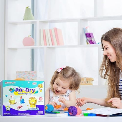 Aestd-ST Air Dry Clay 66 Colors, Modeling Clay for Kids, DIY Magic Clay - Image 6