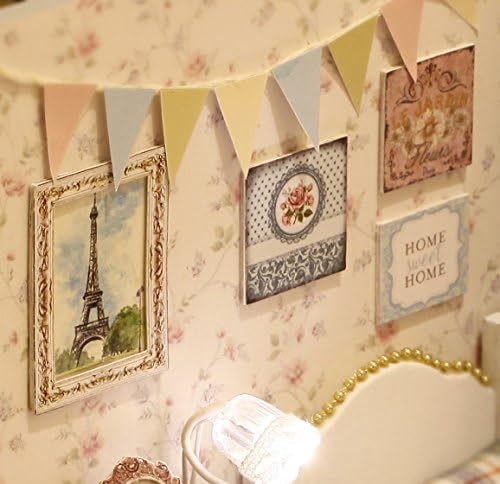 CUTEROOM DIY Miniature House Kit - Mini Craft Rooms for Adults with LED Lights, Realistic Mini Dollhouse Kit Building Model Kit, Creative Home Decor Gift- Sunshine Overflowing - Image 6