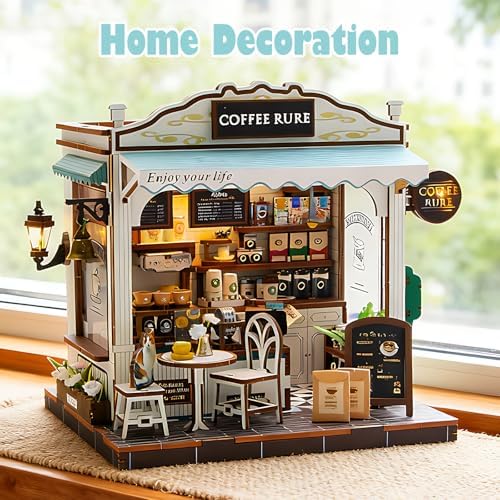 DIY Miniature House Kit, Mini House Building kit for Adults, Coffee Shope - Image 6