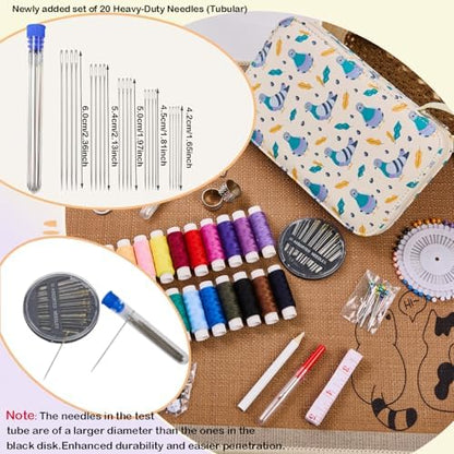 Printing Travel Sewing Kit with 130PCS Basic Sewing Supplies Accessories - Image 2