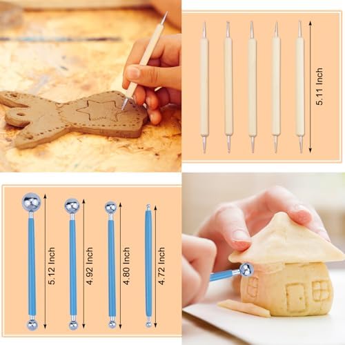 43 PCS Clay Tool,Clay Sculpting Tools Kit with Storage Bag - Image 4