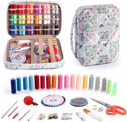 AMOIGEE Complete Sewing Kit for Adults with 230pcs Cute Sewing Supplies Kit by AMOIGEE