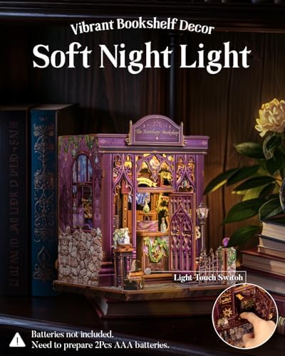 Cutefun Book Nook Kit - DIY Miniature Dollhouse Kit for Adults and Teens - Image 2