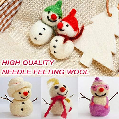 West Bay Needle Felting Kit 109 Pieces Set, Wool Roving 36 Colors with Complete Felt Tools and Storage Box Needle Felting Starter Kit for DIY Craft Animal Home Decoration Birthday Gift - Image 5
