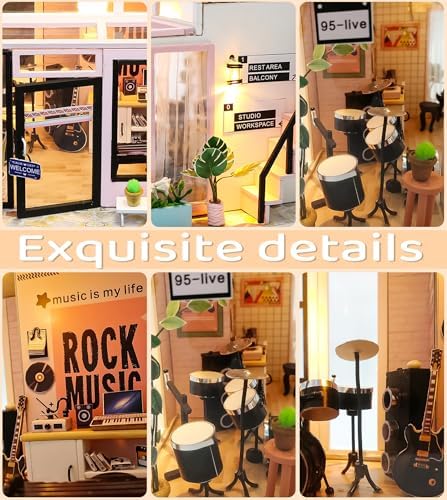 Spilay DIY Miniature House Kit for Adults, Miniature Dollhouse Kit - Image 3